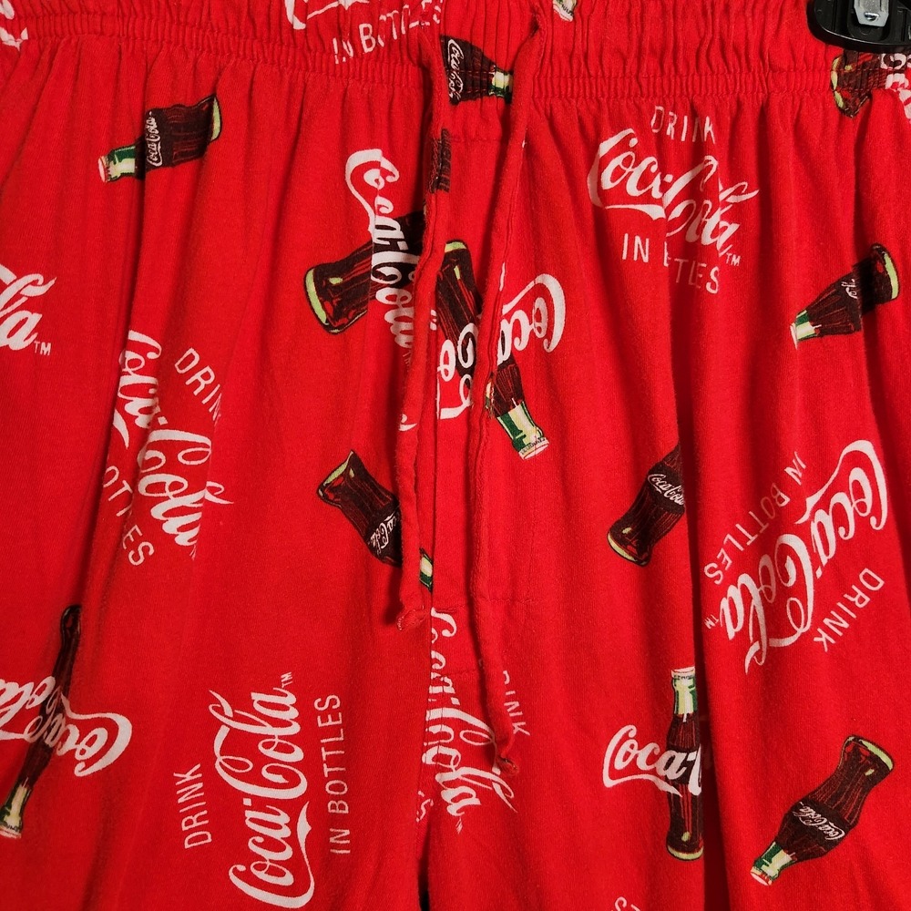Coca-Cola Bottle Red Lounge Pants L 36-38 Unisex Cotton Pajama Lounge Pants